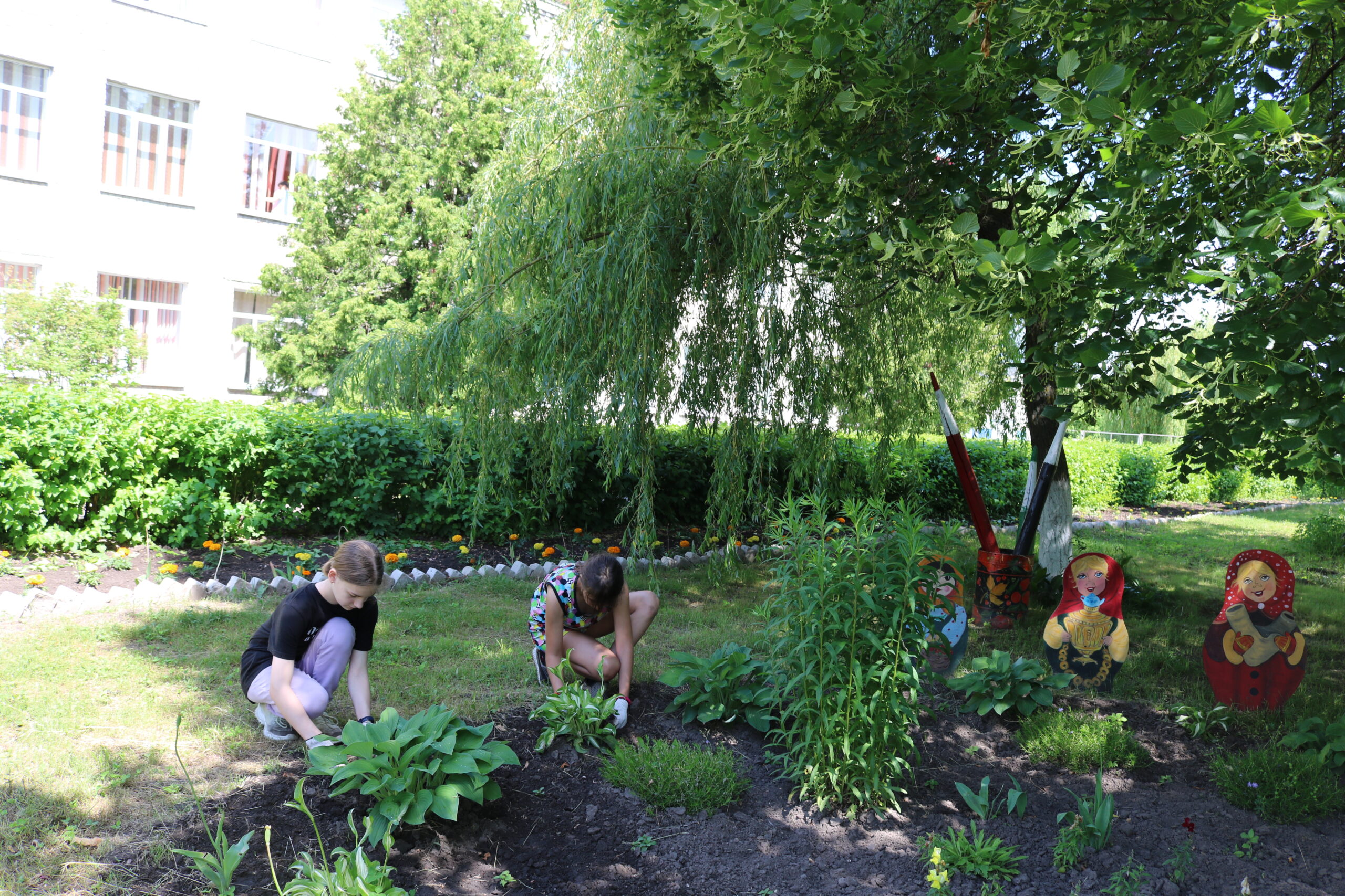 В достопримечательном месте – дендрарии  Комаричской СОШ№2 проводятся масштабные работы учащимися школы