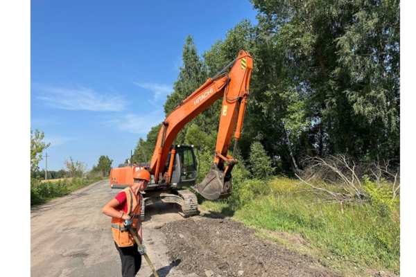 В Севском районе Брянской области по нацпроекту идёт капремонт дороги до Заулья