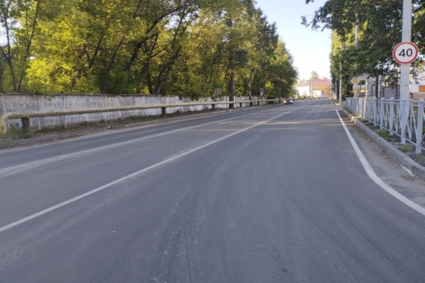 Дорогу от проспекта Московского до улицы Соборной в Брянске отремонтировали в рамках нацпроекта