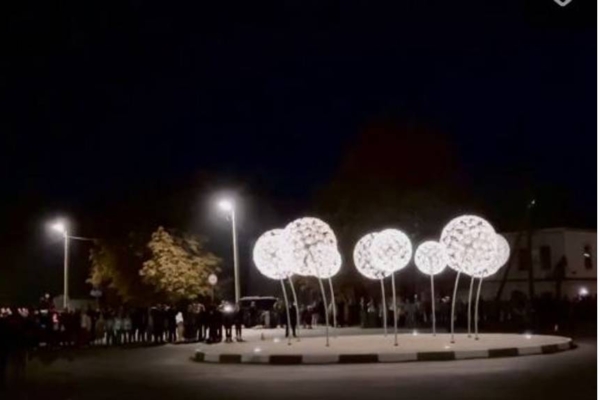 В Стародубе торжественно открыли инсталляцию «Светящиеся одуванчики»