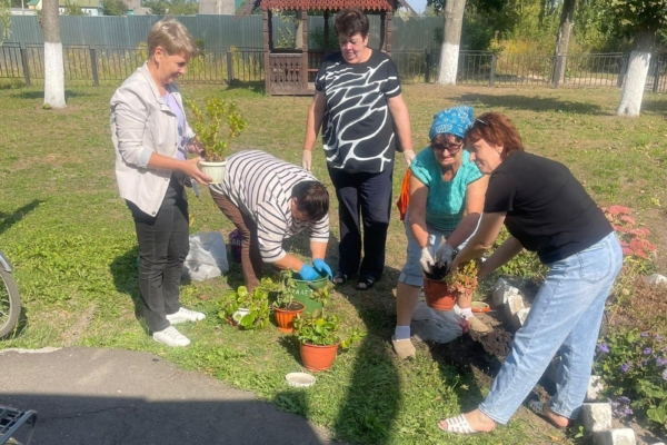 В Комаричском КСЦОН познакомились с методикой садовой терапии