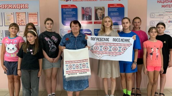 На Брянщине презентовали вышитую карту Погребского сельского поселения