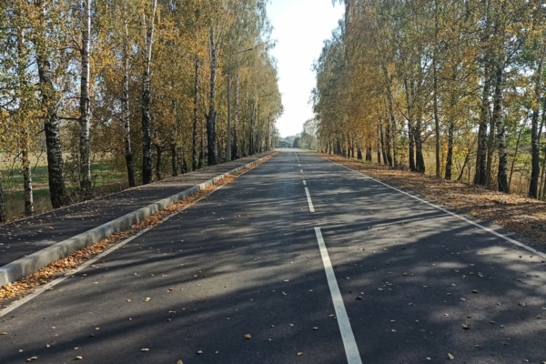 По нацпроекту капитально отремонтировали участок дороги «Брянск-Новозыбков»-Кокино-Скуратово