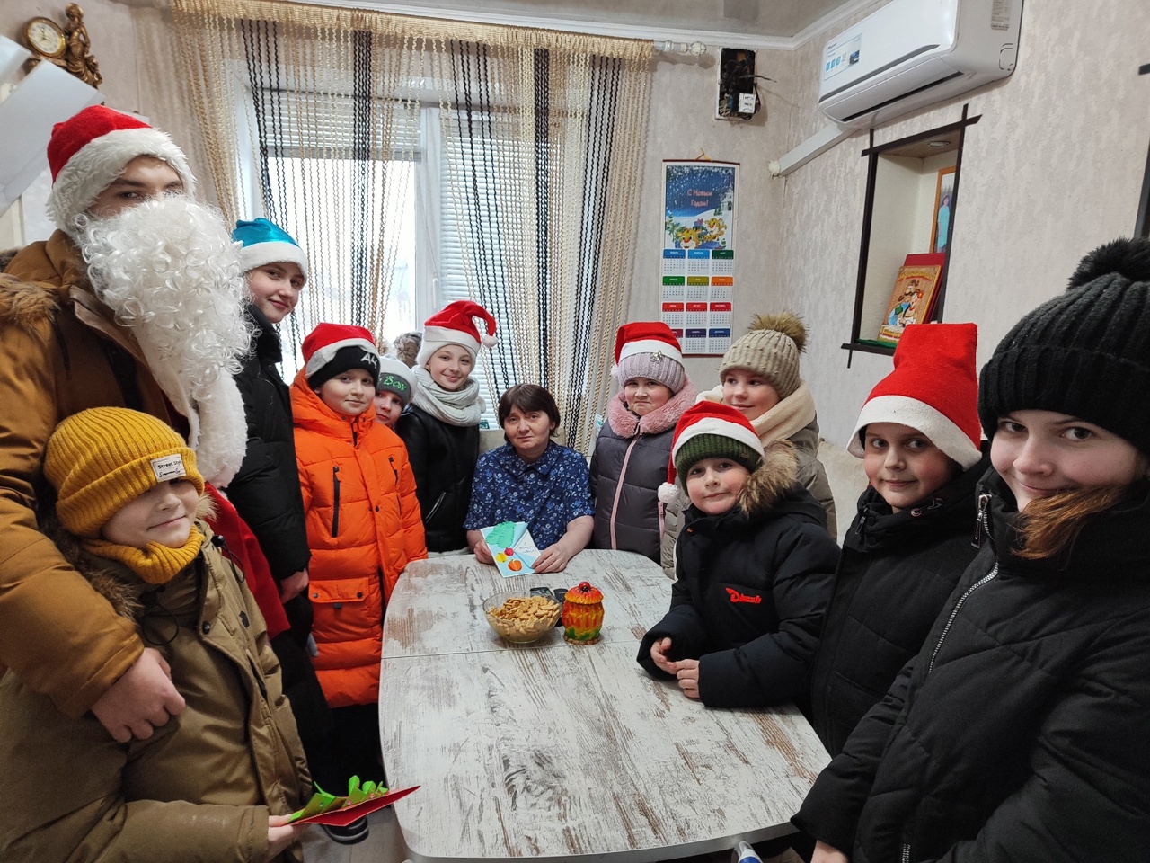 Евдокимовские и Литижские школьники приняли участие в замечательной акции «Российский Дед Мороз» 