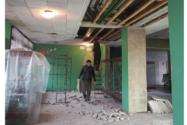 В селе Верещаки Новозыбковского округа ремонтируют Дом культуры