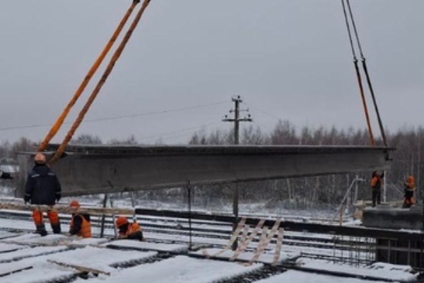 В городе Унеча Брянской области ведется капитальный ремонт путепровода