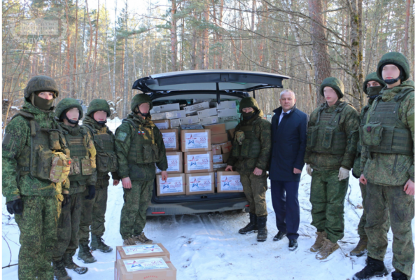Валентин Суббот передал защитникам госграницы «Брянск» тонну гуманитарки