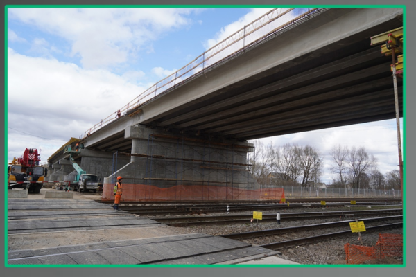 В Унече Брянской области продолжается масштабная реконструкция путепровода по нацпроекту