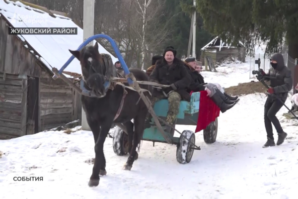 В брянской  Жуковке снимают документальный фильм о свадебных традициях