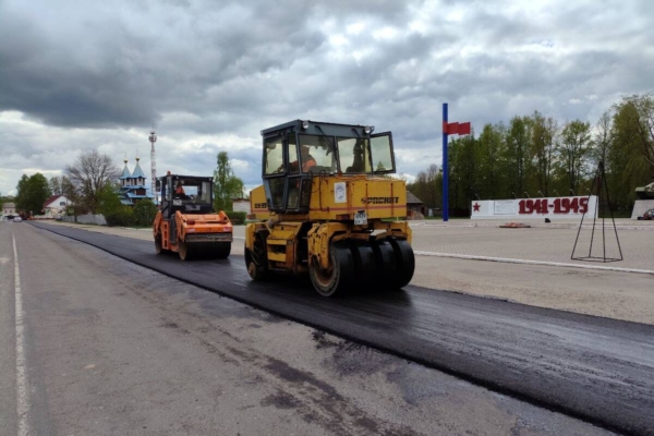 В Клетне идет ремонт участка дороги