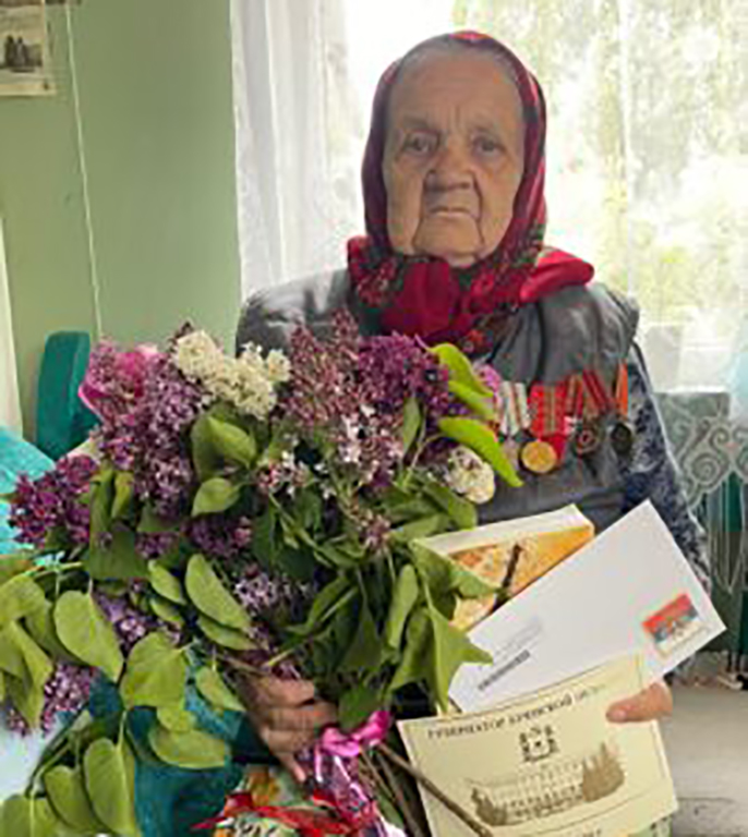 Жительница деревни Лагеревка Варвара Андреевна Губанова отметила 95-летие со дня своего рождения