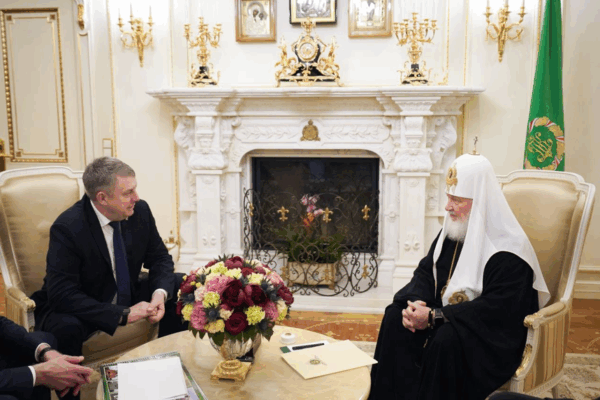 Губернатор Брянской области обсудил с патриархом Кириллом строительство храма в Меленске