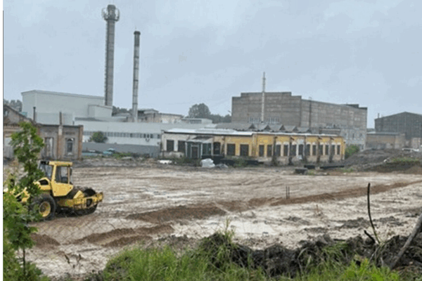 В брянском Дятьково благоустраивают новую «Хрустальную площадь»