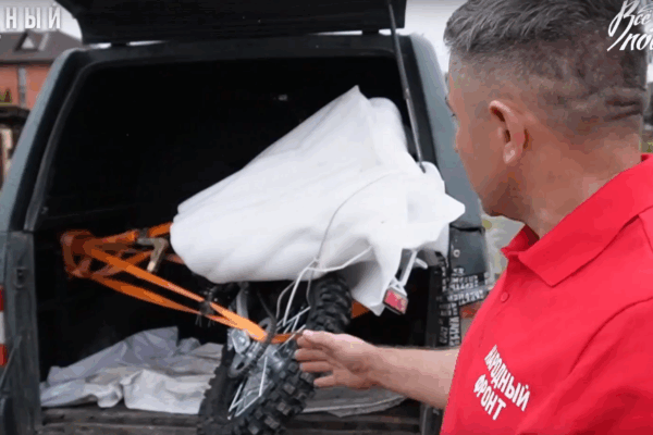 Отец передал сыну с позывным «Фанат» мотоцикл в брянское приграничье