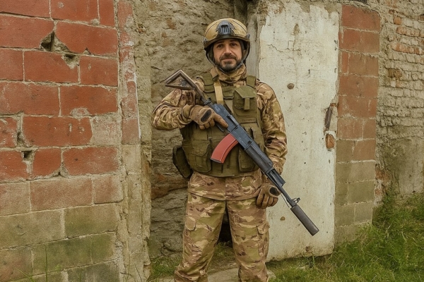 Участник СВО, наш земляк с позывным «Кремень», передает всем привет с передовой