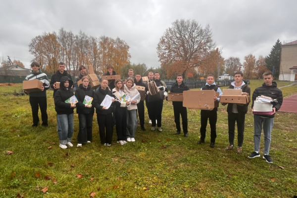Комаричская СОШ №1 приняла участие во Всероссийской акции по сбору макулатуры «БумБатл»