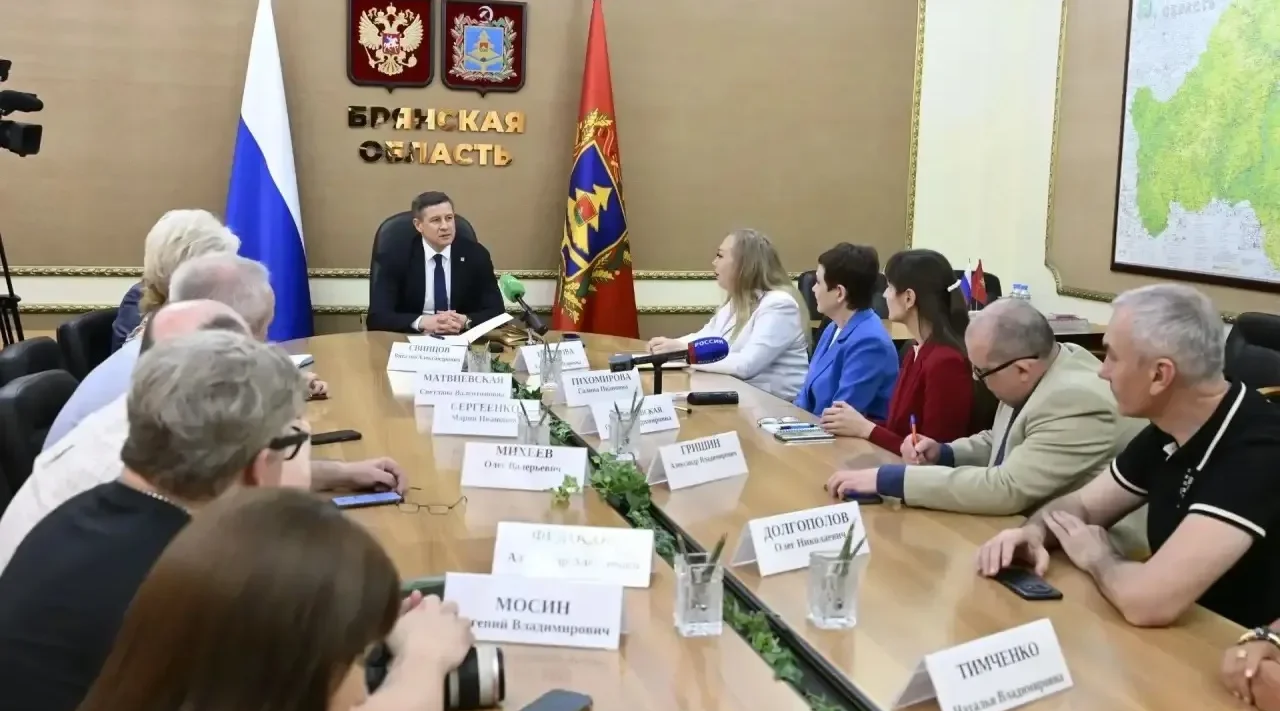 Егор Ковальчук встретился с руководителями ведущих СМИ Брянского региона