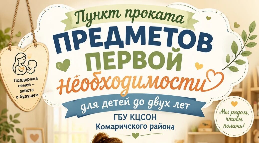 В Комаричском КЦСОН продолжает работать пункт проката предметов для детей