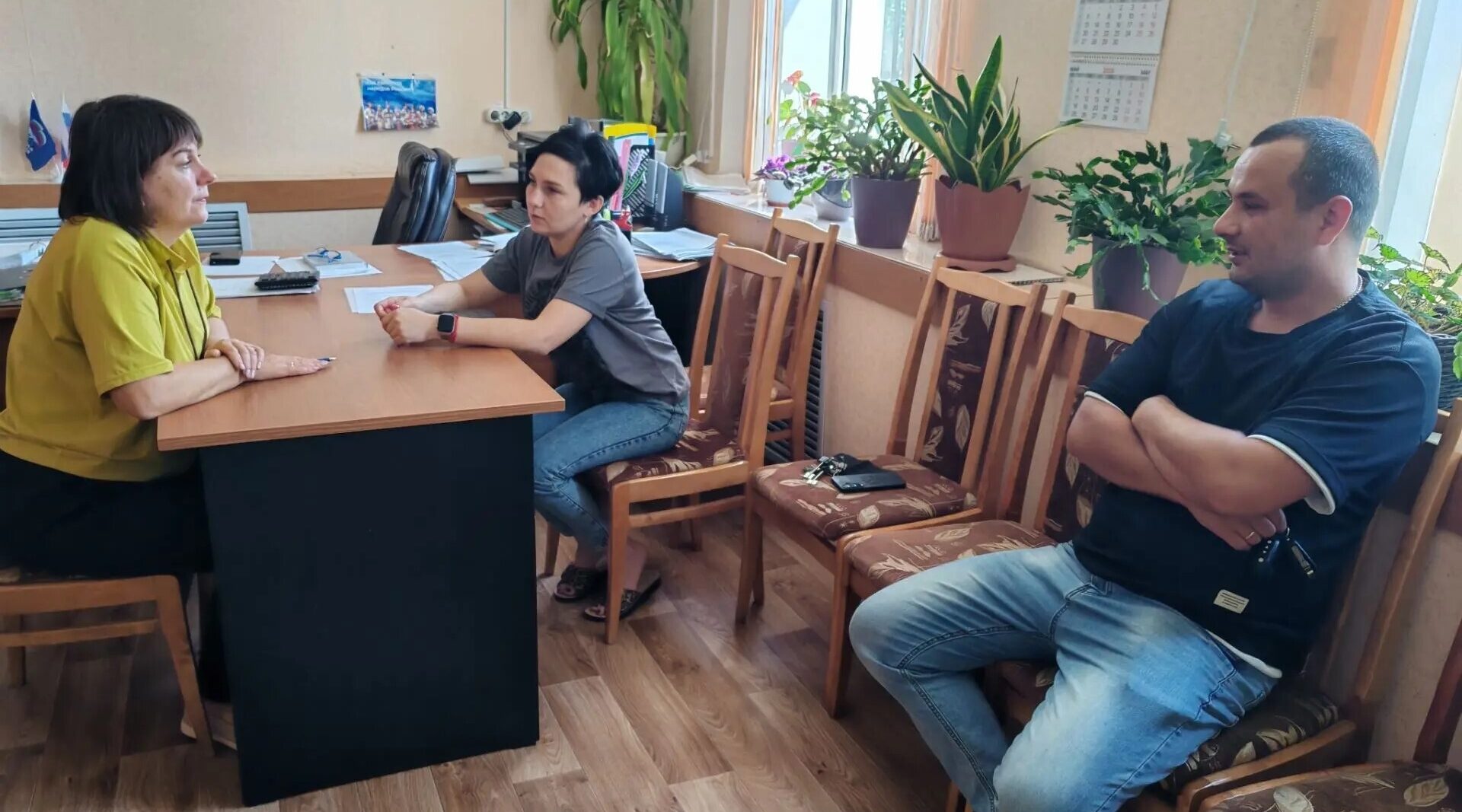 В Комаричском центре занятости населения состоялось мероприятие, посвященное вопросам соцподдержки